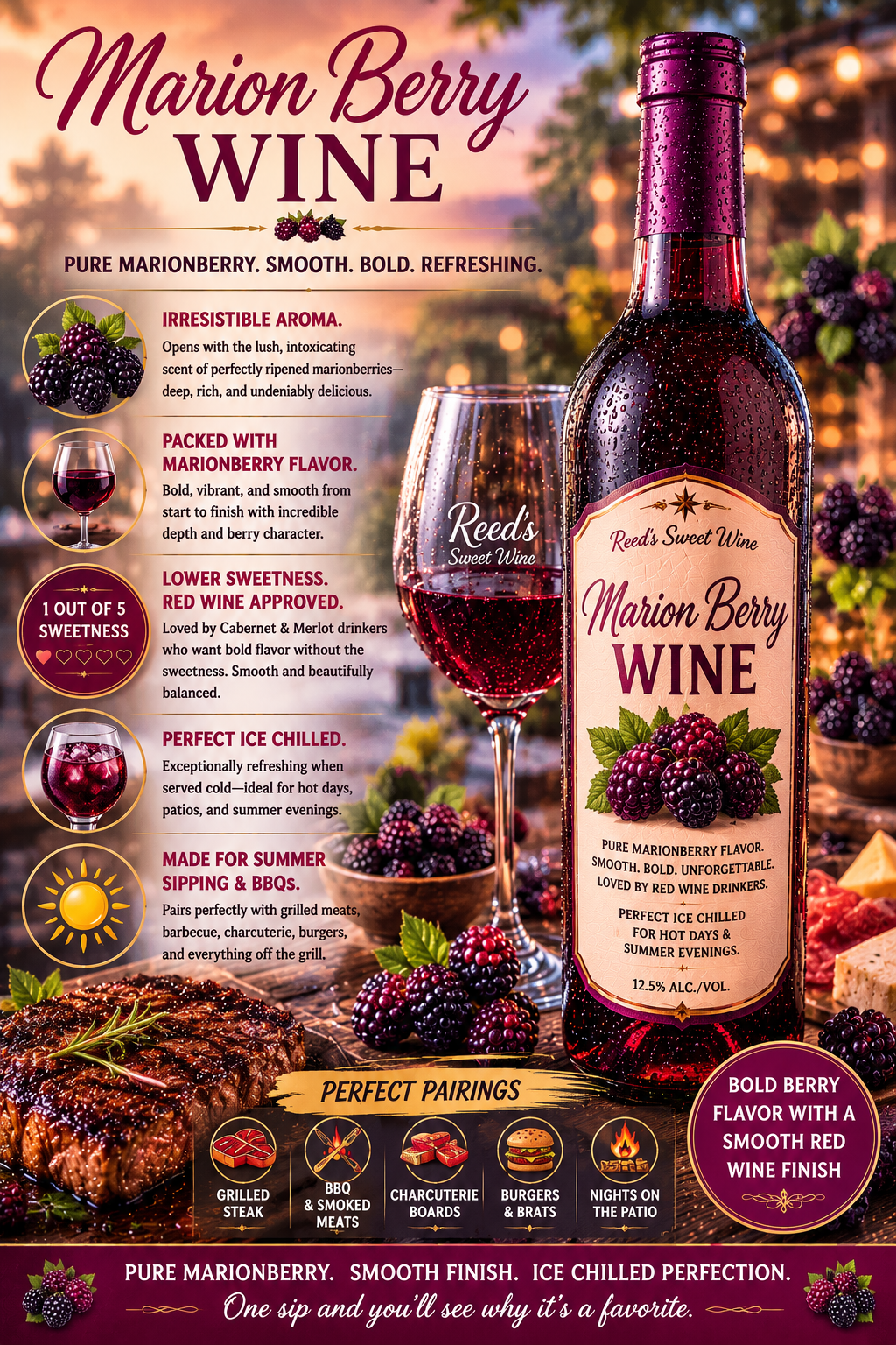 Blackberry Respect for 'D' ダンブル系、7台限定激レア Blackberry Champagne – Reeds Sweet Wine