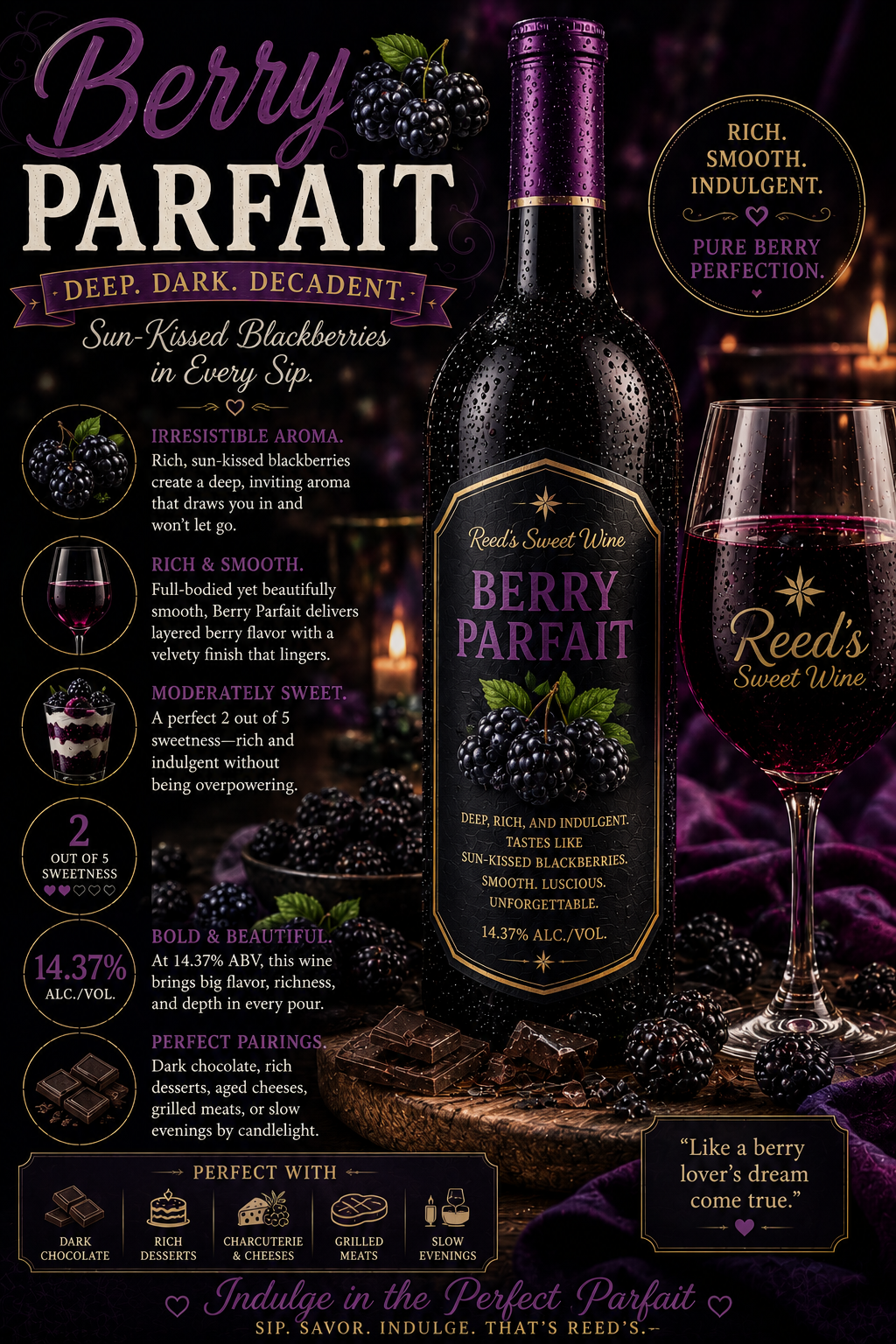 Blackberry Respect for 'D' ダンブル系、7台限定激レア Blackberry Champagne – Reeds Sweet Wine